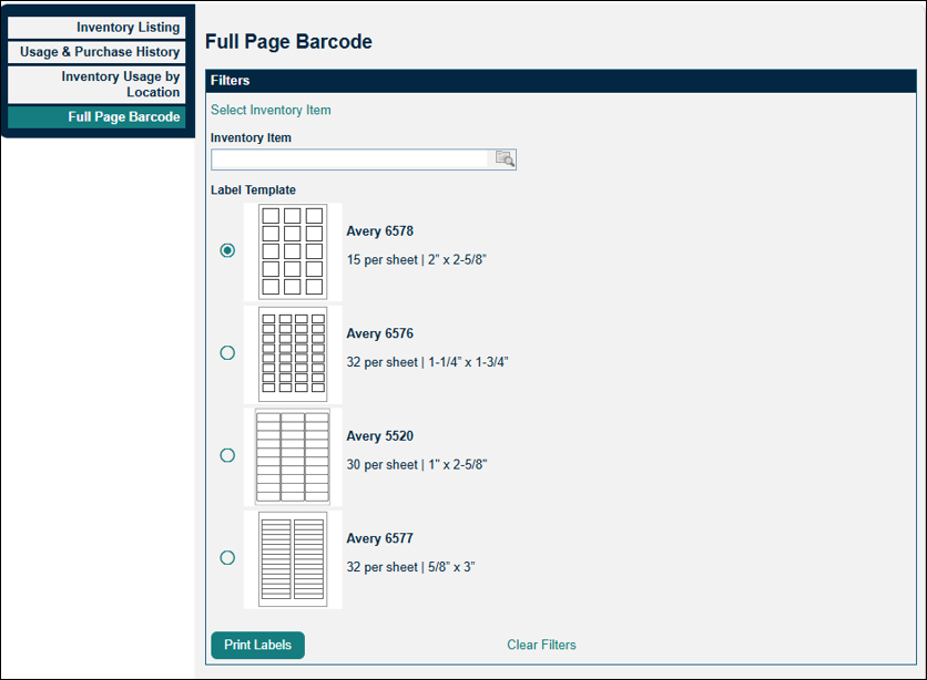 full Page Barcode
